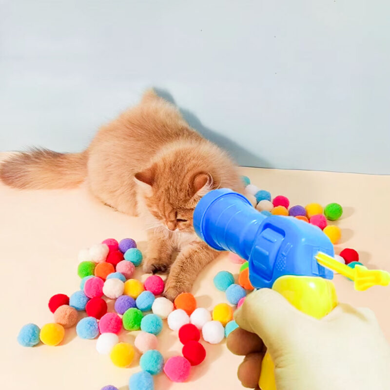 Barevné pompony pro Kočičí vystřelovač KittyBlast – 20 kusů - Image 4