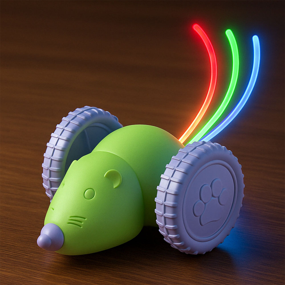 Svítící LED ocásek pohyblivé myšky